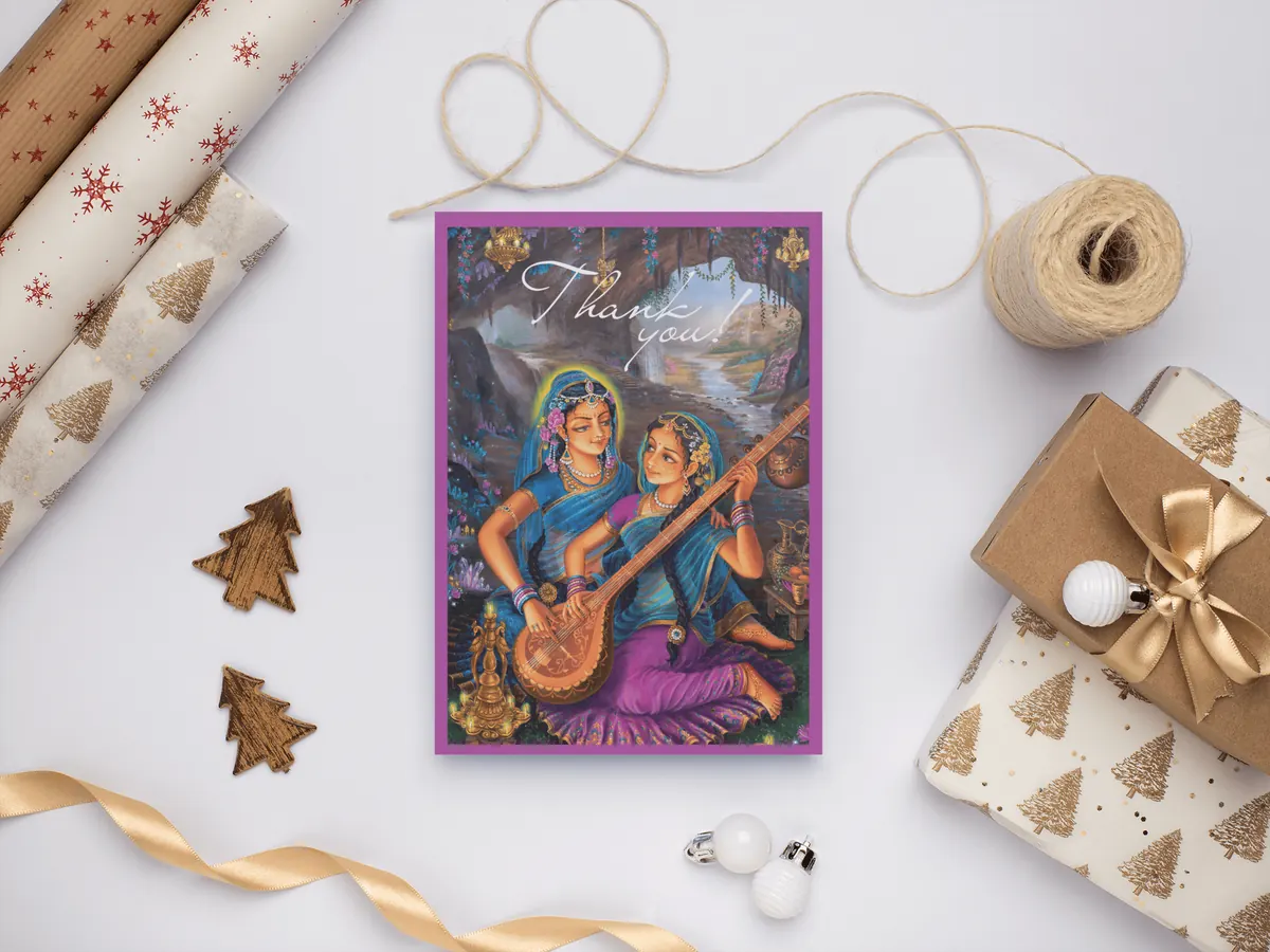 Thank you greeting card by Gandharvika Devi Dasi